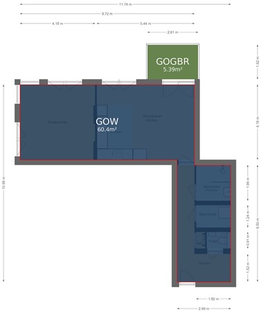Floorplan - Miles Davisstraat 285, 3543 GT Utrecht